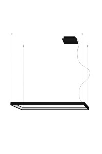 Żyrandol TUULA M czarny LED 3000K LED 1x50W IP20 TH.160 SOLLUX