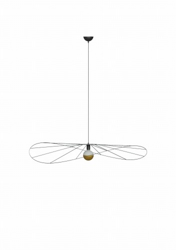 Lampa wisząca ESKOLA 70 czarna E27 1x60W IP20 TH.010CZ SOLLUX