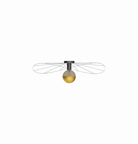 Kinkiet / Plafon ESKOLA 70 czarny E27 1x60W IP20 TH.013CZ SOLLUX