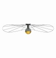 Kinkiet / Plafon ESKOLA 110 czarny E27 1x60W IP20 TH.014CZ SOLLUX