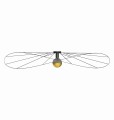 Kinkiet / Plafon ESKOLA 140 czarny E27 1x60W IP20 TH.015CZ SOLLUX
