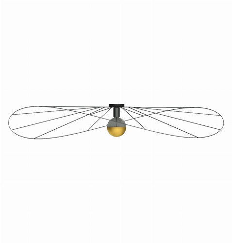 Kinkiet / Plafon ESKOLA 140 czarny E27 1x60W IP20 TH.015CZ SOLLUX