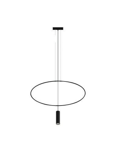 Lampa wisząca HOLAR 1 czarna GU10 1x40W IP20 TH.016CZ SOLLUX