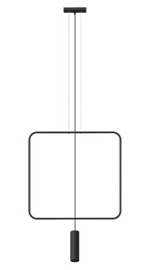 Lampa wisząca RANA 1 czarna GU10 1x40W IP20 TH.018CZ SOLLUX
