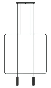 Lampa wisząca RANA 2 czarna GU10 2x40W IP20 TH.019CZ SOLLUX