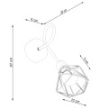 Kinkiet ARTEMIS 1S czarny E14 1x40 IP20 SL.1108 SOLLUX