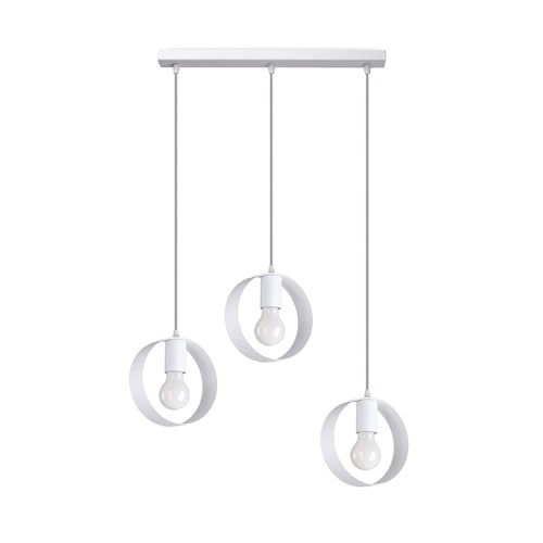 Lampa wisząca TITRAN 3 biała E27 3x60 IP20 SL.1138 SOLLUX