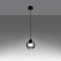 Lampa wisząca ALINO 1 czarna E27 1x60 IP20 SL.1141 SOLLUX