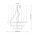 Żyrandol RIO 3 55/78/110 biały LED 4000K LED 1x150 IP20 TH.271 SOLLUX