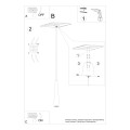 Lampa wisząca SULA 1 naturalne drewno GU10 IP20 SL.1100 SOLLUX