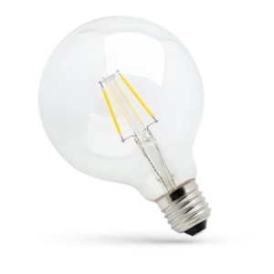 Żarówka LED GLOB 8W E27 COG barwa neutralna WOJ+14341 Spectrum