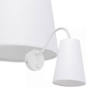 Kinkiet WIRE WHITE biały z włącznikiem i elastycznym ramieniem TK Lighting