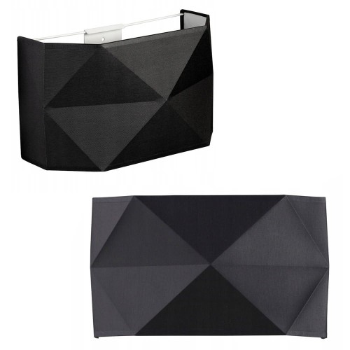 Kinkiet KANTOOR czarna tkanina geometryczny kształt TK Lighting