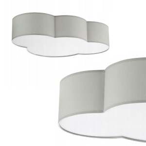 Lampa sufitowa CLOUD szara do pokoju dziecięcego chmurka TK Lighting