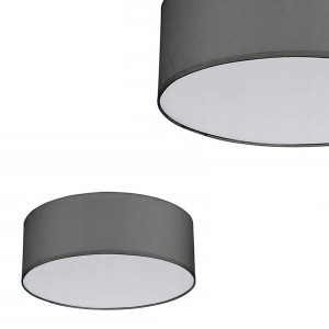 Lampa sufitowa / plafon RONDO okrągła szara do salonu jadalni TK Lighting