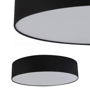 Lampa sufitowa RONDO czarna z białą blendą, średnica 61cm TK Lighting
