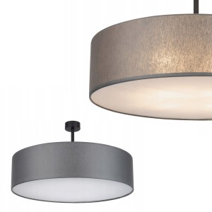 Lampa sufitowa RONDO GRAPHITE okrągła grafitowa o średnicy 60cm TK Lighting