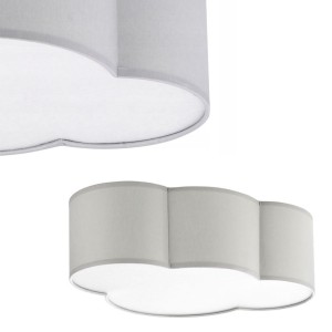 Lampa sufitowa CLOUD MINI szaro-biała chmurka do pokoju dziecięcego TK Lighting