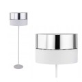 Lampa podłogowa HILTON SILVER srebrno-biała 150cm TK Lighting