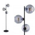 Lampa podłogowa CUBUS GRAPHITE z 3 szklany kulami w kolorze grafitowym TK Lighting