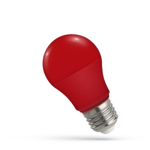 Żarówka LED E27 4,9W czerwona WOJ+14605 Spectrum