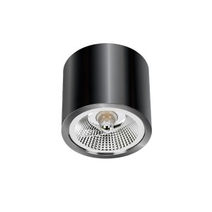 Oprawa sufitowa czarna tuba AR111 CHLOE METALICA SLIP005029 Spectrum