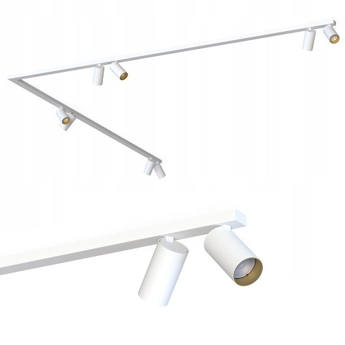 Listwa sufitowa 90° 2x200cm MONO CORNER VIII 2x200 WHITE/GOLD 7697 Nowodvorski Lighting