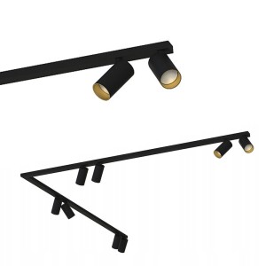 Listwa sufitowa 90° 2x150cm MONO CORNER VIII 2x150 BLACK/GOLD 7700 Nowodvorski Lighting