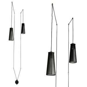 Kinkiet DOVER BLACK II KABEL 9263 Nowodvorski