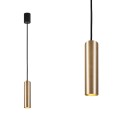 Lampa wisząca EYE BRASS M punktowa o dł. 25cm klosz-rurka z mosiądzu Nowodvorski