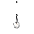 Lampa wisząca LUKSOR S elegancka ze stalowego drutu w kolorze czarnym Nowodvorski
