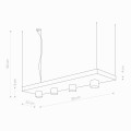 Lampa wisząca półka PLANT WHITE ze stali lakierowanej Nowodvorski