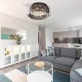 Lampa sufitowa CRYSTAL okrągła z kryształowymi sopelkami Zuma Line