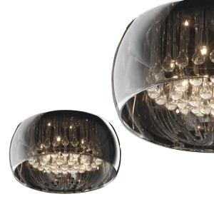 Lampa sufitowa CRYSTAL okrągła z kryształowymi sopelkami Zuma Line
