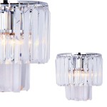 Kinkiet kryształowy w stylu glamour AMEDEO do sypialni 17106/2W-CHR Zuma Line