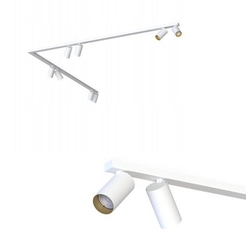 Listwa sufitowa 90° 2x150cm MONO CORNER VIII 2x150 WHITE/GOLD 7695 Nowodvorski Lighting