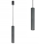 Lampa wisząca EYE GRAPHITE L z kloszem-tubką o wys. 40cm Nowodvorski