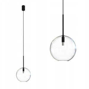 Lampa wisząca SPHERE M przezroczysta szklana kula o śr. 20cm Nowodvorski