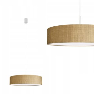 Lampa wisząca TURDA IV  z okrągłym kloszem w złotym kolorze Nowodvorski