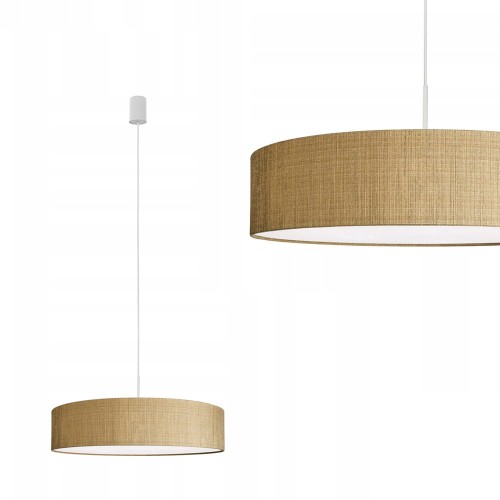 Lampa wisząca TURDA IV  z okrągłym kloszem w złotym kolorze Nowodvorski