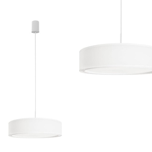 Lampa wisząca MIST III z białym abażurem o średnicy 56cm Nowodvorski