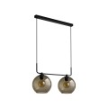 Lampa wisząca MONACO II z dwoma kloszami kulami Nowodvorski