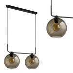 Lampa wisząca MONACO II z dwoma kloszami kulami Nowodvorski