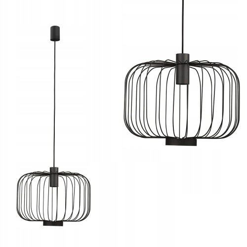 Lampa wisząca ALLAN czarny druciak Nowodvorski