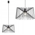 Lampa wisząca NESS black czarna druciana ze stali lakierowanej Nowodvorski