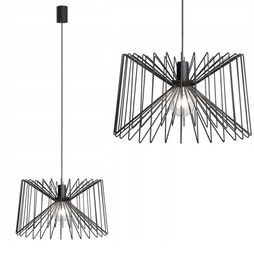 Lampa wisząca NESS black czarna druciana ze stali lakierowanej Nowodvorski