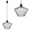 Lampa wisząca WAVE S czarna druciana nowoczesna Nowodvorski