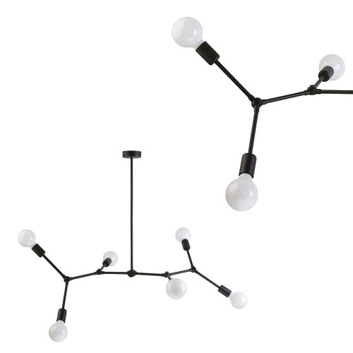 Lampa wisząca TWIG VI nowoczesna bez kloszy z 6 ramionami Nowodvorski