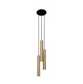 Lampa wisząca EYE BRASS III L z 3 kloszami o długości 40cm Nowodvorski