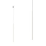 Lampa wisząca LASER 750 white biały klosz w kształcie rurki, sopla Nowodvorski Lighting
